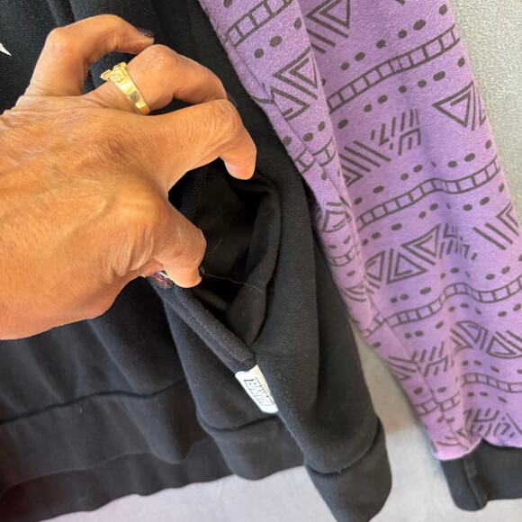 Marvel Black Panther Wakanda Forever Hoodie Colorblock Tribal XL Comics Super - Picture 9 of 16